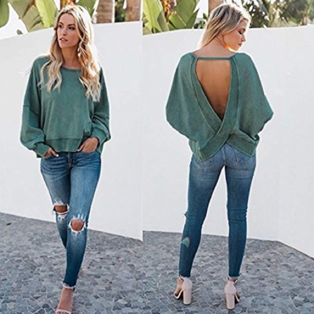 ⭐️HP🍀ISABELLA Womens Open Back Top🍀